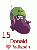 15. Donald Padlizsán 15. Donald Padlizsán