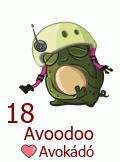 18. Avoodoo Avokádó 18. Avoodoo Avokádó